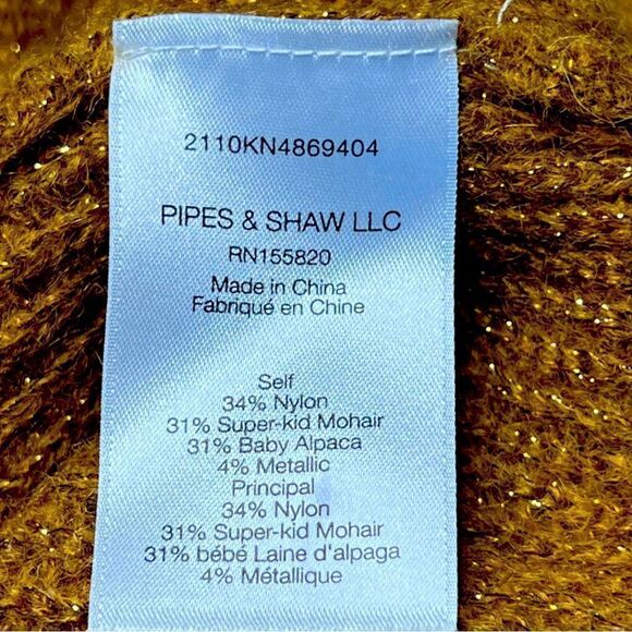 Veronica Beard Melinda Crew Neck Sweater in Gold - Picture 6 of 10